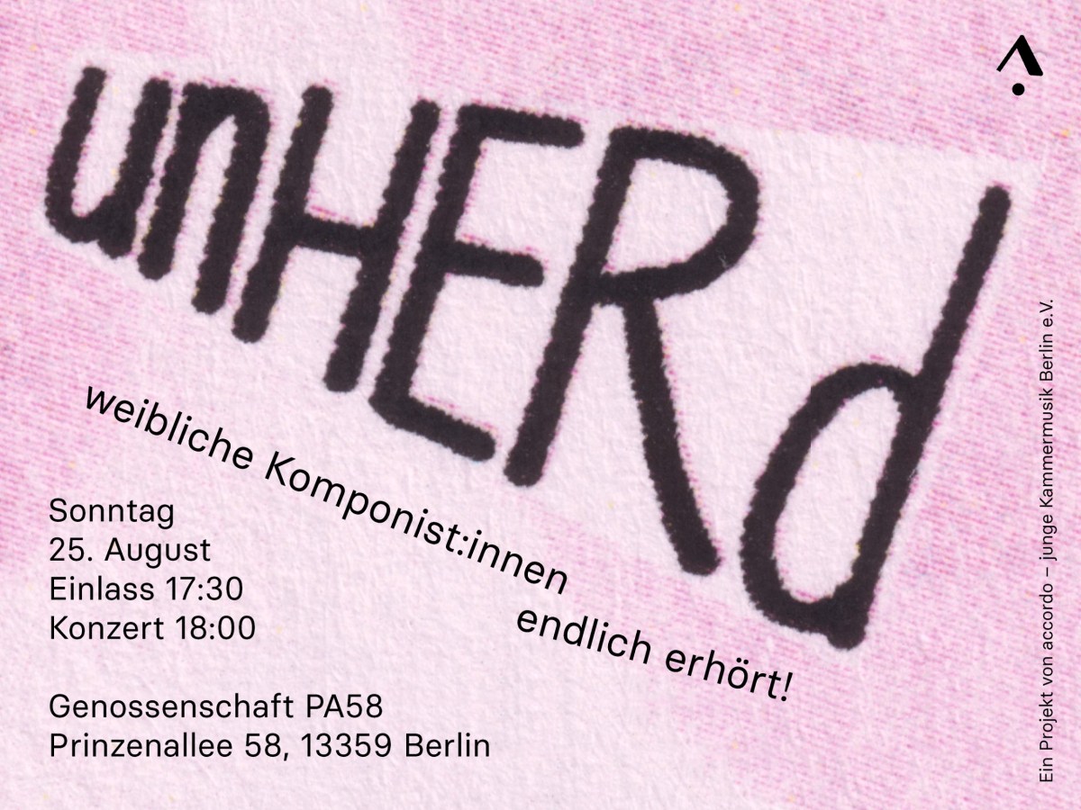 unHERd Konzert am&nbsp;25.08.2024
