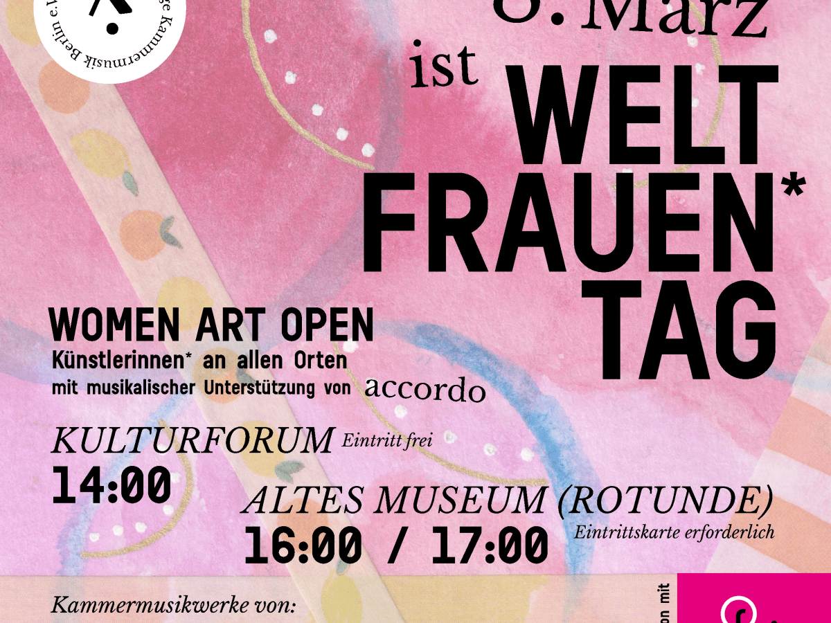 WOMEN ART OPEN- Musik anlässlich des&nbsp;Weltfrauentags!